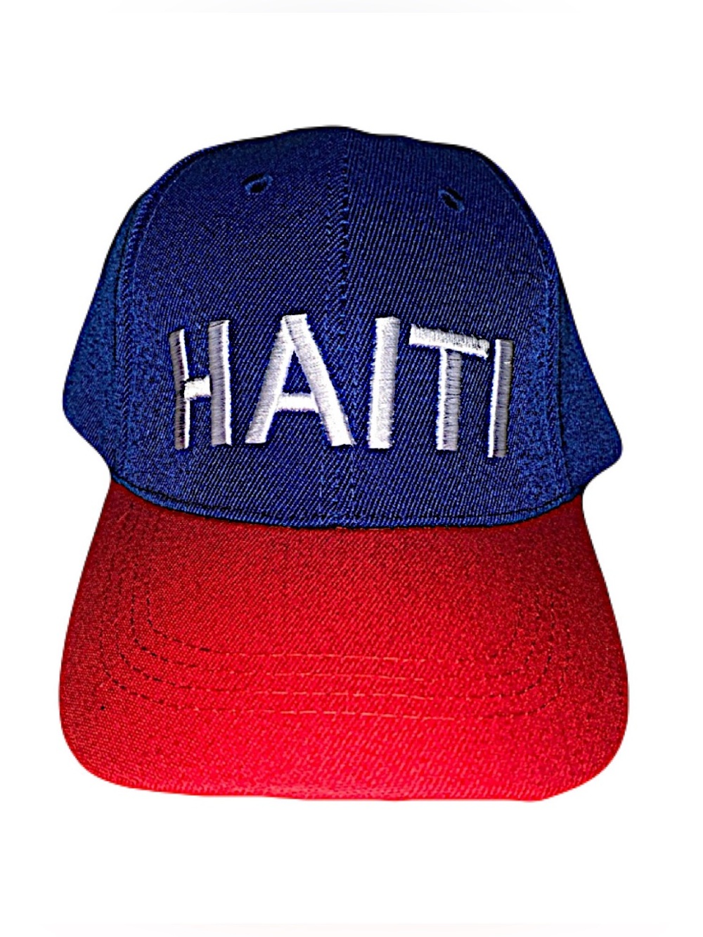 Haiti Flag Baseball Sport Cap Mens  Women’s Embroidered Blue Red White 3D